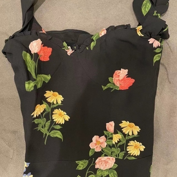 Reformation Christine Dress in Night Bloom *NEW* - Picture 3 of 5